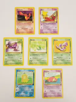 Lot of 7 GERMAN Vintage Pokemon Cards Team Rocket WOTC LP to NM - Image 1