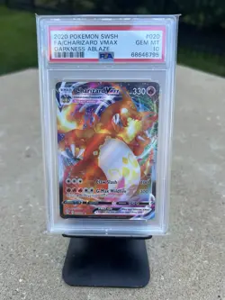 Pokemon Darkness Ablaze Charizard VMAX Full Art Ultra Rare Card 20/189 PSA 10 - Image 1
