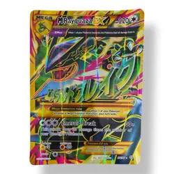 Pokemon JUMBO TCG M Rayquaza EX Shiny Full Art Ancient Origins 98/98 HOLO Card - Image 1