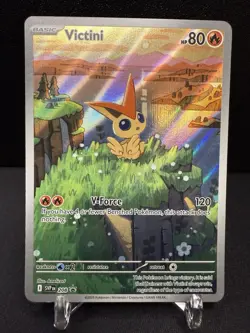 Pokemon TCG Victini Black Bolt & White Flare Promo Card Illustration SVP208 NM-M - Image 1