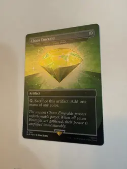 Magic The Gathering Sonic Secret Lair Chaos Emerald Lotus Petal- Green 7031 - Image 3