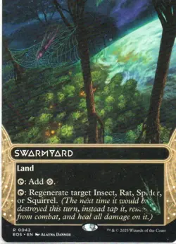 MTG: Edge of Eternities: Stellar Sights: Borderless Swarmyard (0042): LP Con - Image 1