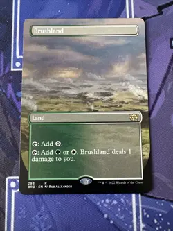 MTG Brushland Borderless 298 Rare The Brothers’ War Pack Fresh - Image 1