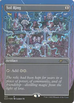 MTG Sol Ring (1011) *Foil* Borderless Secret Lair: Pride MT/NM Free Shipping - Image 1