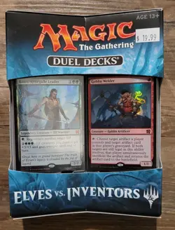 2018 NEW & FACTORY SEALED MTG Duel Decks Elves VS. Inventors, NM-VF - Image 1
