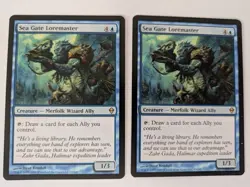 2 Sea Gate Loremaster Zendikar MTG NM Free shipping with tracking - Image 1