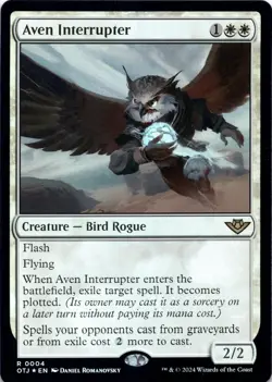 Aven Interrupter FOIL Outlaws of Thunder Junction Magic MTG NM - Image 1