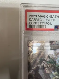 MTG Wilds of Eldraine Enchanting Tales Confetti Foil Karmic Justice BGS 10 - Image 4