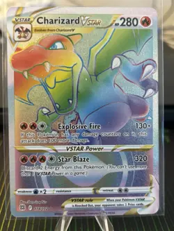 Charizard VSTAR 174/172 - Brilliant Stars Rainbow Secret Rare Pokemon TCG NM - Image 1