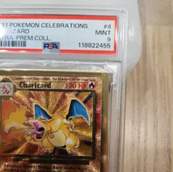 CHARIZARD 2021 POKEMON CELEBRATIONS ULTRA PREMIUM RARE MINT PSA 9 Q5677 - Image 5