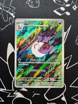 Arbok 176/162 Pokemon TCG S&V Temporal Forces Illustration Rare English - Image 1
