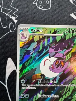 Arbok 176/162 Pokemon TCG S&V Temporal Forces Illustration Rare English - Image 2