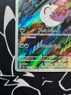 Arbok 176/162 Pokemon TCG S&V Temporal Forces Illustration Rare English - Image 3