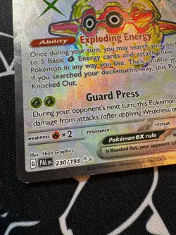 Forretress EX 230/193 Pokemon TCG S&V Paldea Evolved Ultra Rare English - Image 2