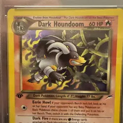 2002 Pokemon Neo Destiny #7 Dark Houndoom Holo PSA 8 NM-MINT - Image 2
