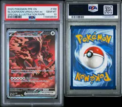 Bloodmoon Ursaluna ex 168/131 Prismatic Evolutions PSA 10 GEM MT Pokemon TCG - Image 3