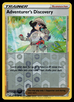 Pokemon - SWSH - Fusion Strike Adventurer's Discoverys224/264 Reverse Holo - NM - Image 1