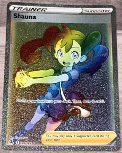 Shauna 278/264 Fusion Strike Rainbow Secret Rare Pokemon TCG NM/M - Image 1
