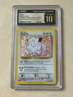 CGC PRISTINE 10!!! Clefairy 013/034 Pokemon TCG Classic Holo - Image 1