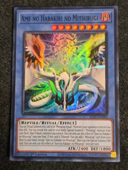 Yugioh! Ame No Habakiri No Mitsurugi ALIN-EN092 - Super Rare - NM - Image 1
