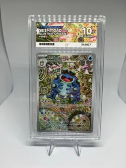 Pokemon TCG Black Bolt Seismitoad Illustration Rare Card 105/086 English Ace 10 - Image 1