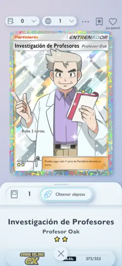 Pokemon Cards TCG Pocket Profesor Oak Spain - Image 1