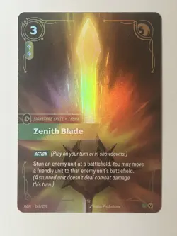 Riftbound TCG League Of Legends Origins Epic Zenith Blade 262/298 NM Card - Image 1