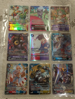 Pre-owned Digimon TCG card Lot (8 Promo cards+ 1 Super Rare Tamer card) - Image 1
