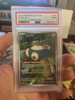 Snorlax 051 Sv: Scarlet & Violet Promo Cards Holo PSA 9 Pokemon - Image 1
