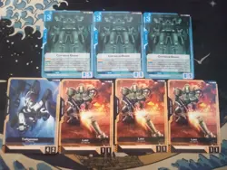 3x Corsica Base ST02-016 Gundam Card Game GCG TCG CCG with tokens! NM - Image 1