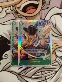 X2 One Piece Card Game TCG PRB02 Cavendish EB01-012 SR M/NM English - Image 1