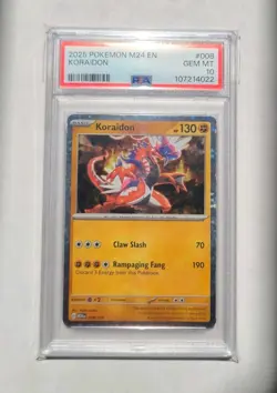 Pokemon Koraidon PSA 10 GEM MINT McDonalds Holo Promo Card 2025 M24en 008/015 - Image 1