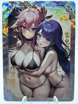 ❤Yae Miko Goddess Story Waifu Card STUNNING GIRL CP-003 Waifu Doujin Anime Card - Image 1