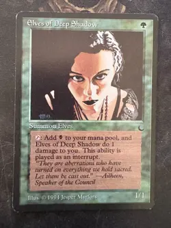 *** THE DARK Elves of Deep Shadow *** EX+ Clean! - DUTY FREE - Magic MtG - Image 1