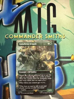 Galadhrim Brigade 🔥 Borderless NonFOIL 🔥 MTG NM Commander LOTR 0502 - Image 1