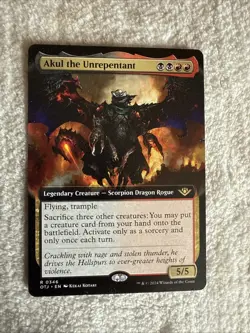 Akul the Unrepentant (Extended Art) Outlaws of Thunder Junction Regular - Image 1