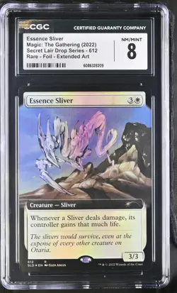 ESSENCE SLIVER Secret Lair Foil Rare CGC 8 MTG [Nostalgium] - Image 1