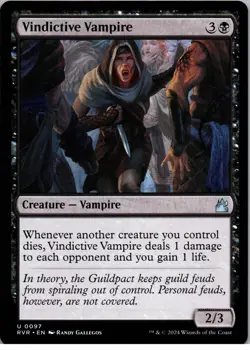Vindictive Vampire - U - Ravnica Remastered - 97 - NM - Regular - Image 1