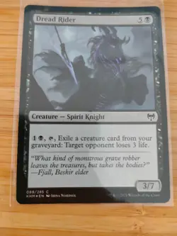 MTG Dread Rider (FOIL) 089 Kaldheim M/NM Free UK P&P - Image 1