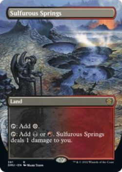 Sulfurous Springs 381 Borderless Dominaria United MTG Rare - Image 1