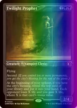 MTG Magic the Gathering Twilight Prophet (524/1173) Commander Masters NM FOIL - Image 1