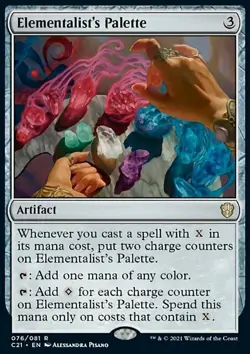 MTG Magic the Gathering Elementalist's Palette (76/465) Commander 2021 NM - Image 1
