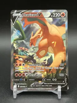 Pokemon SWSH09 Brilliant Stars Charizard V Alternate Full Art 154/172 - Image 1