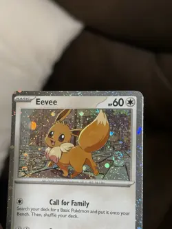 Eevee SVP 200 Promo Bleed Error Double Cosmos Swirl Pokemon Destined Rival NM 1 - Image 1