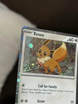 Eevee SVP 200 Promo Bleed Error Double Cosmos Swirl Pokemon Destined Rival NM 1 - Image 2