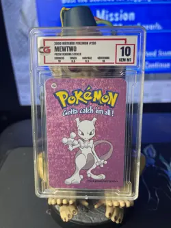 2000 Pokemon #150 Mewtwo Prism Vending Sticker CG 10 Gem Mint JP - Image 1