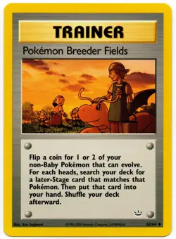 Pokemon - Neo Revelation POKEMON BREEDER FIELDS 62/64 NM - Image 1