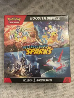 Pokemon TCG Surging Sparks 6 pack Booster Bundle Factory Sealed - Image 1