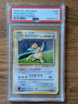 1998 Pokemon Japanese PSA 1 Dragonite Game Boy Promo GB Holo #149 PR FRESH CASE - Image 1
