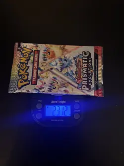 4 X HEAVY 23.10g+ Prismatic Evolutions Booster Packs / Pokemon - Image 1